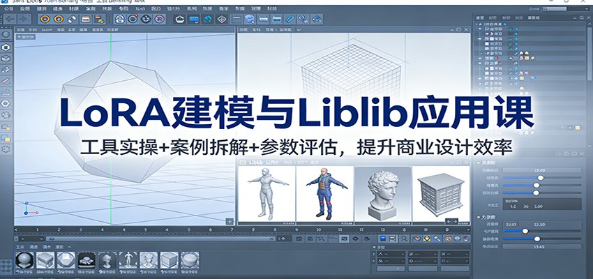 LoRA建模与Liblib应用课：工具实操+案例拆解+参数评估，提升商业设计效率-禾谷轻创网