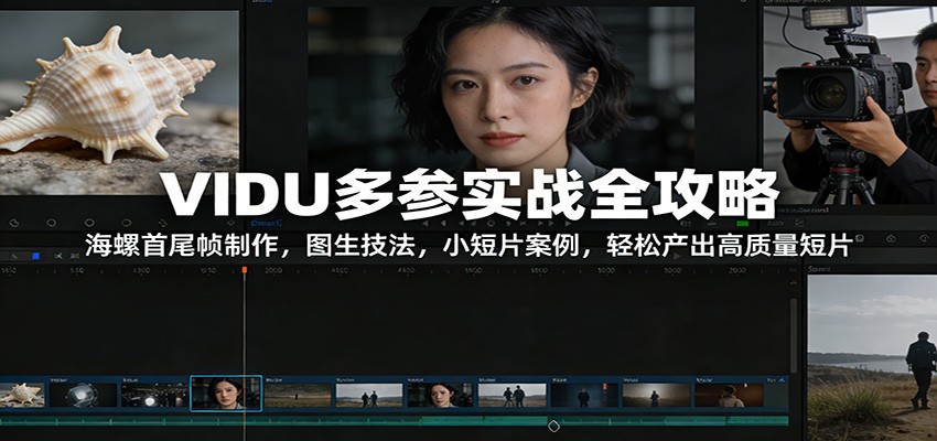 VIDU多参实战全攻略：海螺首尾帧制作，图生技法，小短片案例，轻松产出高质量短片-禾谷轻创网