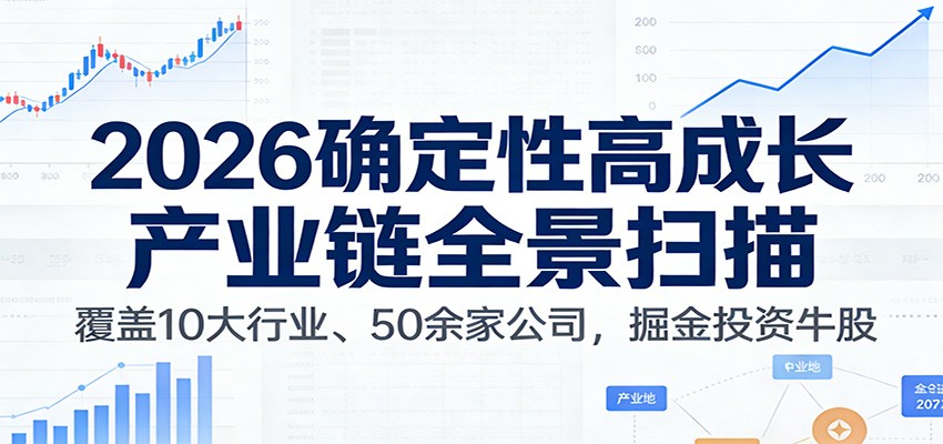 付费文章：2026确定性高成长产业链全景扫描：覆盖10大行业、50余家公司，掘金投资牛股-禾谷轻创网