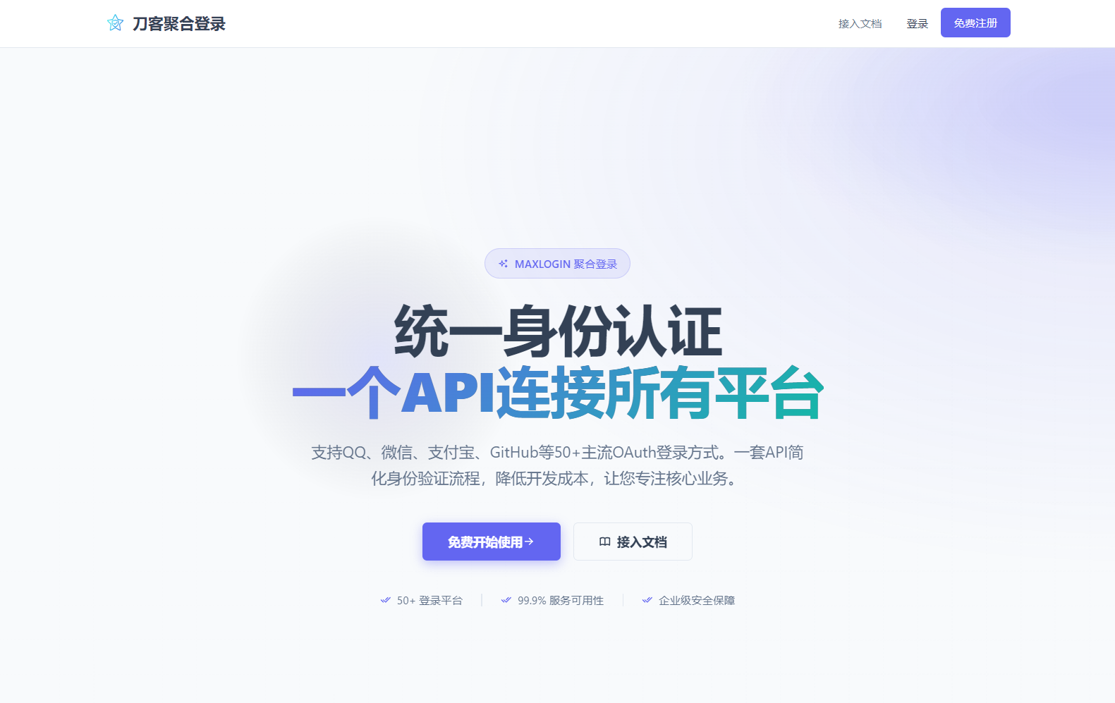 2026全新聚合登录系统源码 一栈式配置全部快捷登录接口-禾谷轻创网