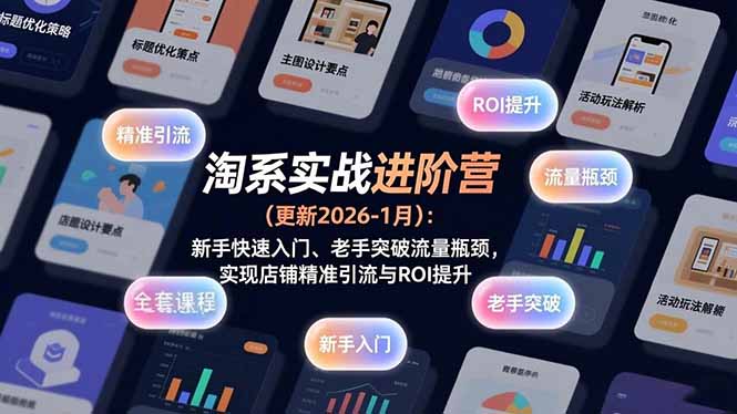 淘系实战进阶营(更新2026-1月-禾谷轻创网