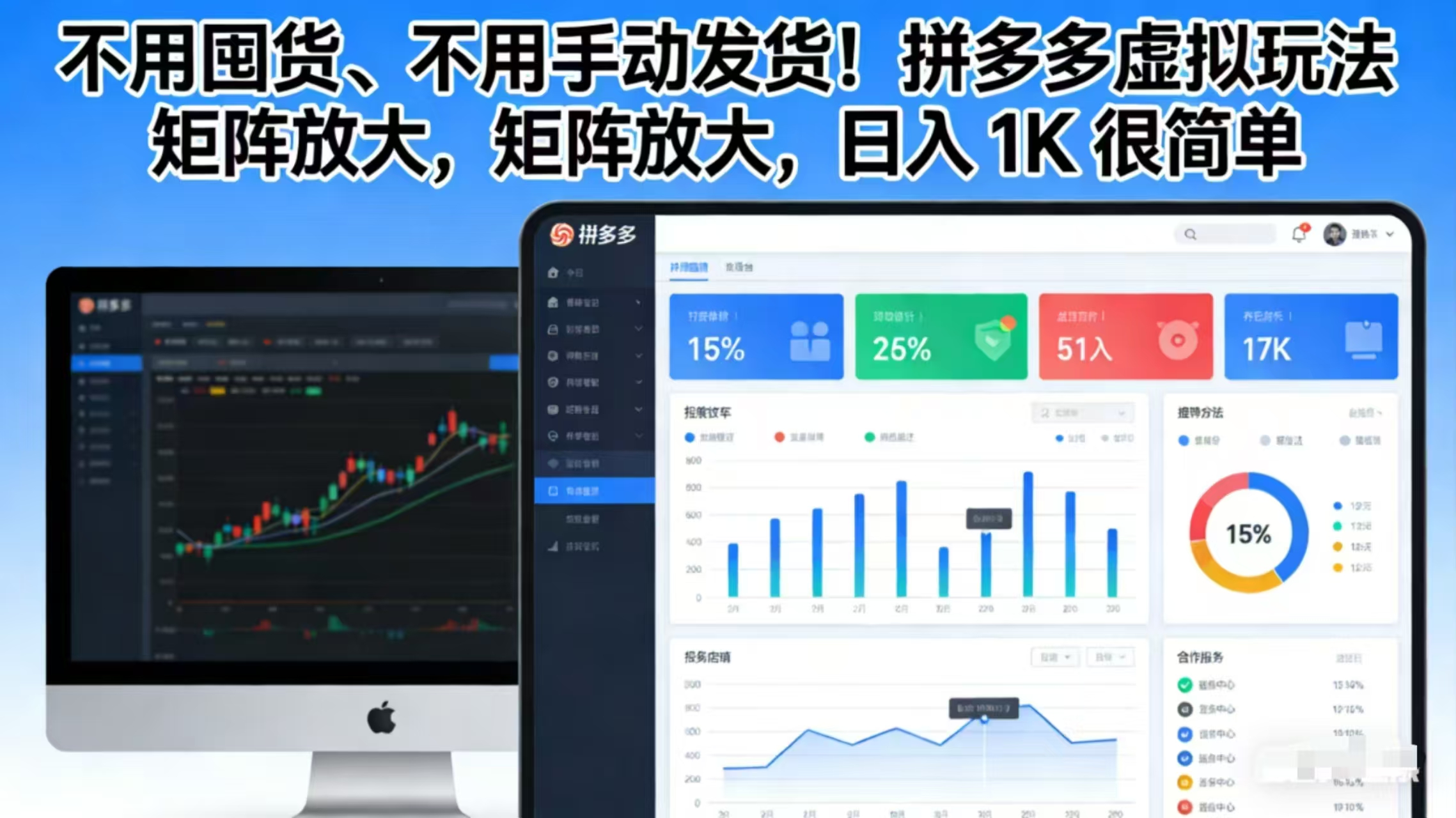 不用囤货、不用手动发货！拼多多虚拟玩法，矩阵放大，日入 1K 很简单-禾谷轻创网