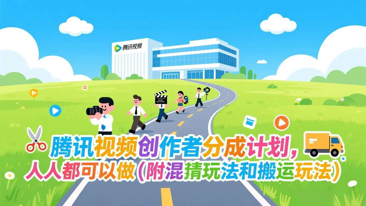 腾讯视频创作者分成计划，人人都可以做(附混剪玩法和搬运玩法-禾谷轻创网