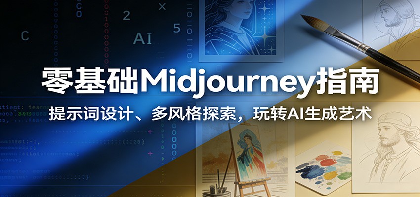 零基础Midjourney指南：提示词设计、多风格探索，玩转AI生成艺术-禾谷轻创网