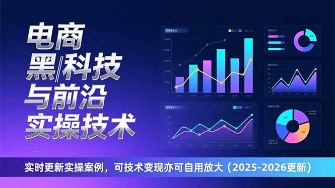 电商黑科技与前沿实操技术：实时更新实操案例，可技术变现亦可自用放大(2026更新-禾谷轻创网