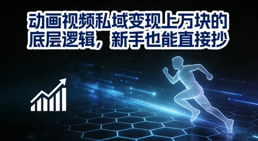 动画视频私域变现上W的底层逻辑，新手也能直接抄-禾谷轻创网