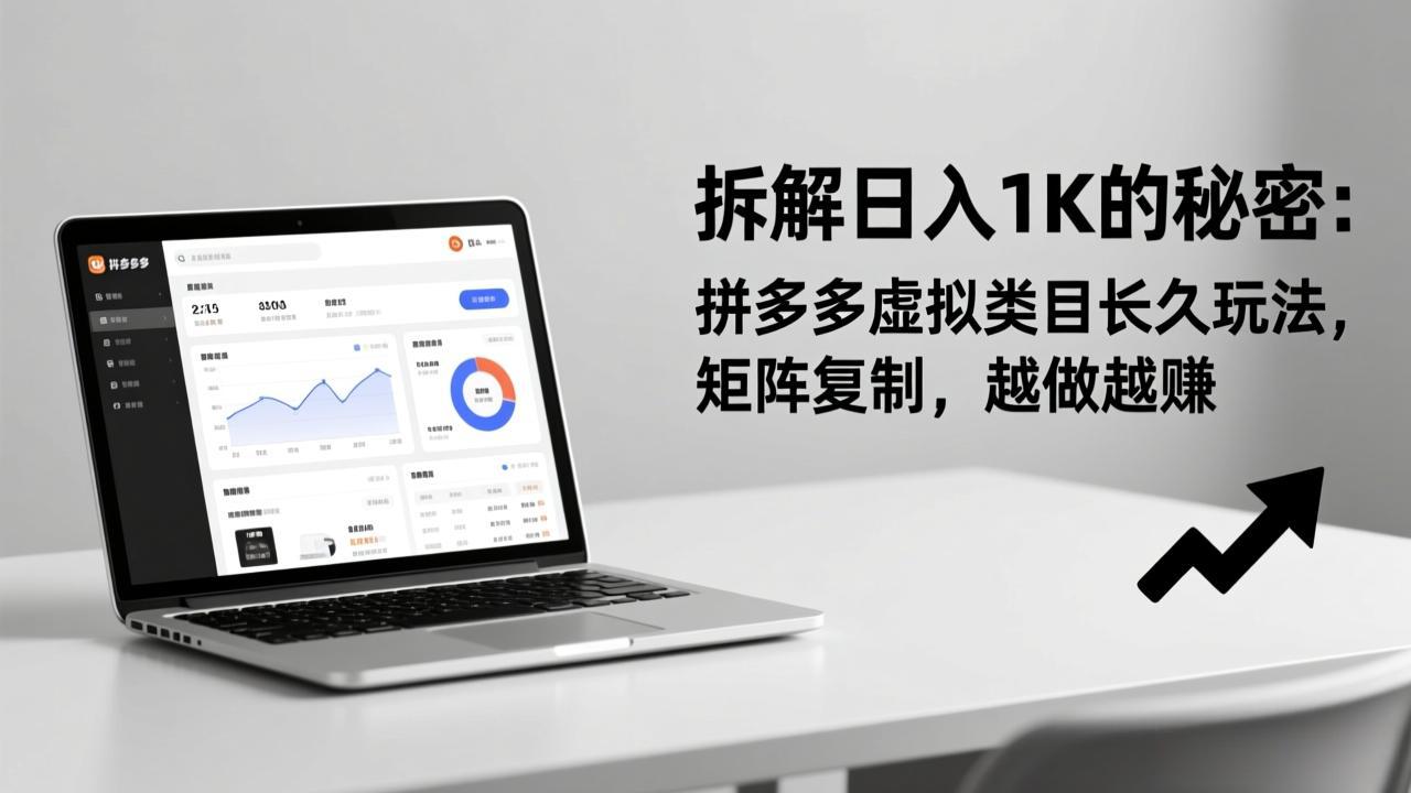 拆解日入 1K 的秘密：拼多多虚拟类目长久玩法，矩阵复制，越做越赚-禾谷轻创网