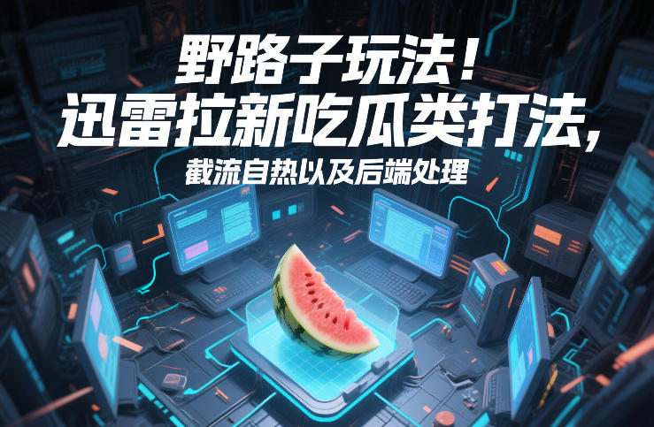 野路子玩法！迅雷拉新吃瓜类打法，截流自热以及后端处理-禾谷轻创网