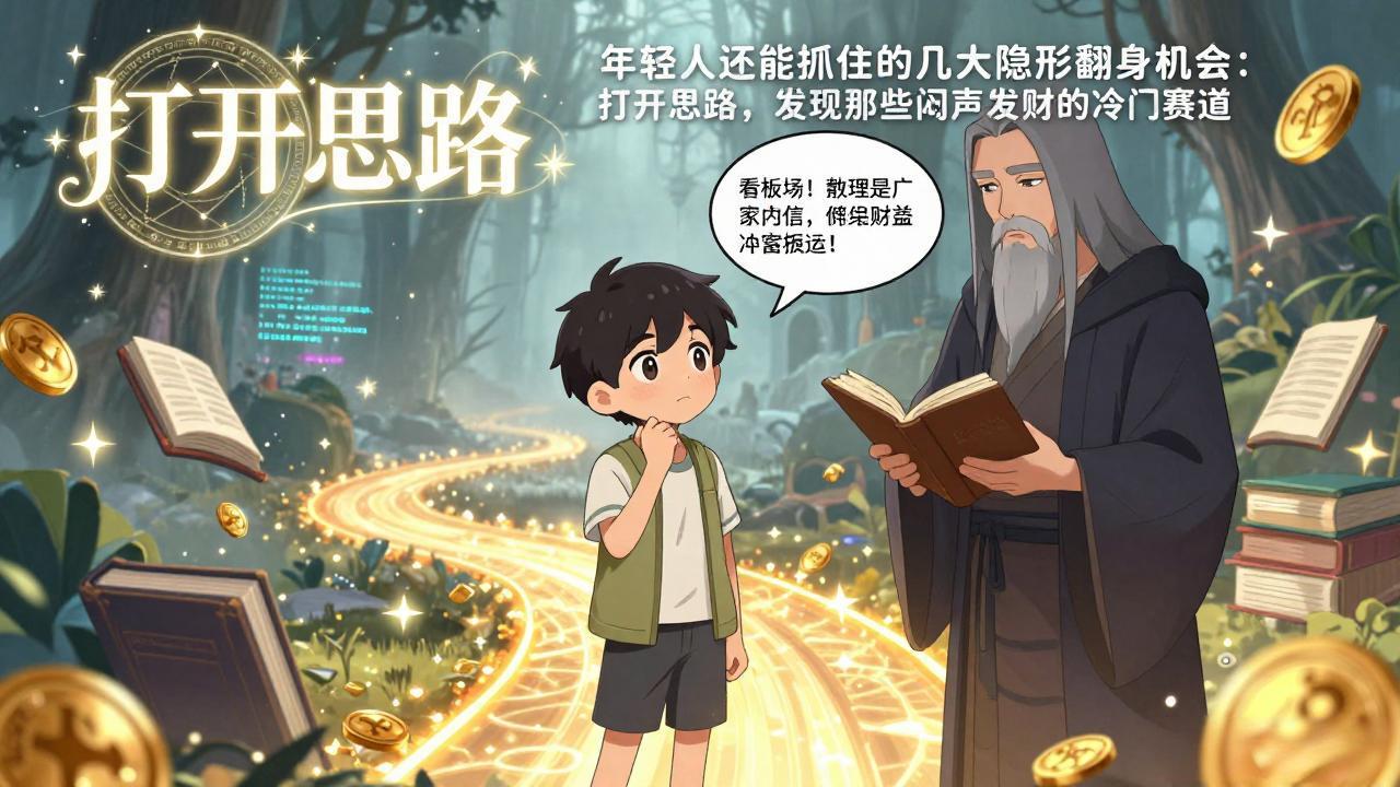 付费文1+2：年轻人还能抓住的几大隐形翻身机会：打开思路，发现那些闷声发财的冷门赛道-禾谷轻创网