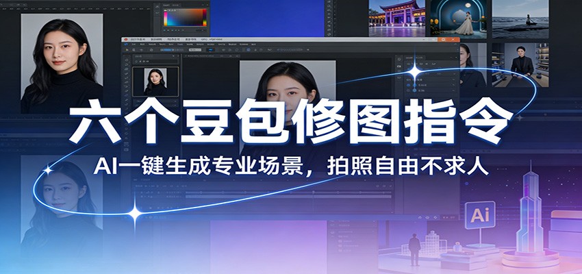 六个豆包修图指令：AI 一键生成专业场景，拍照自由不求人-禾谷轻创网
