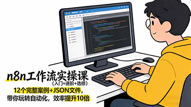 n8n工作流实操课(入门+进阶+选修-禾谷轻创网