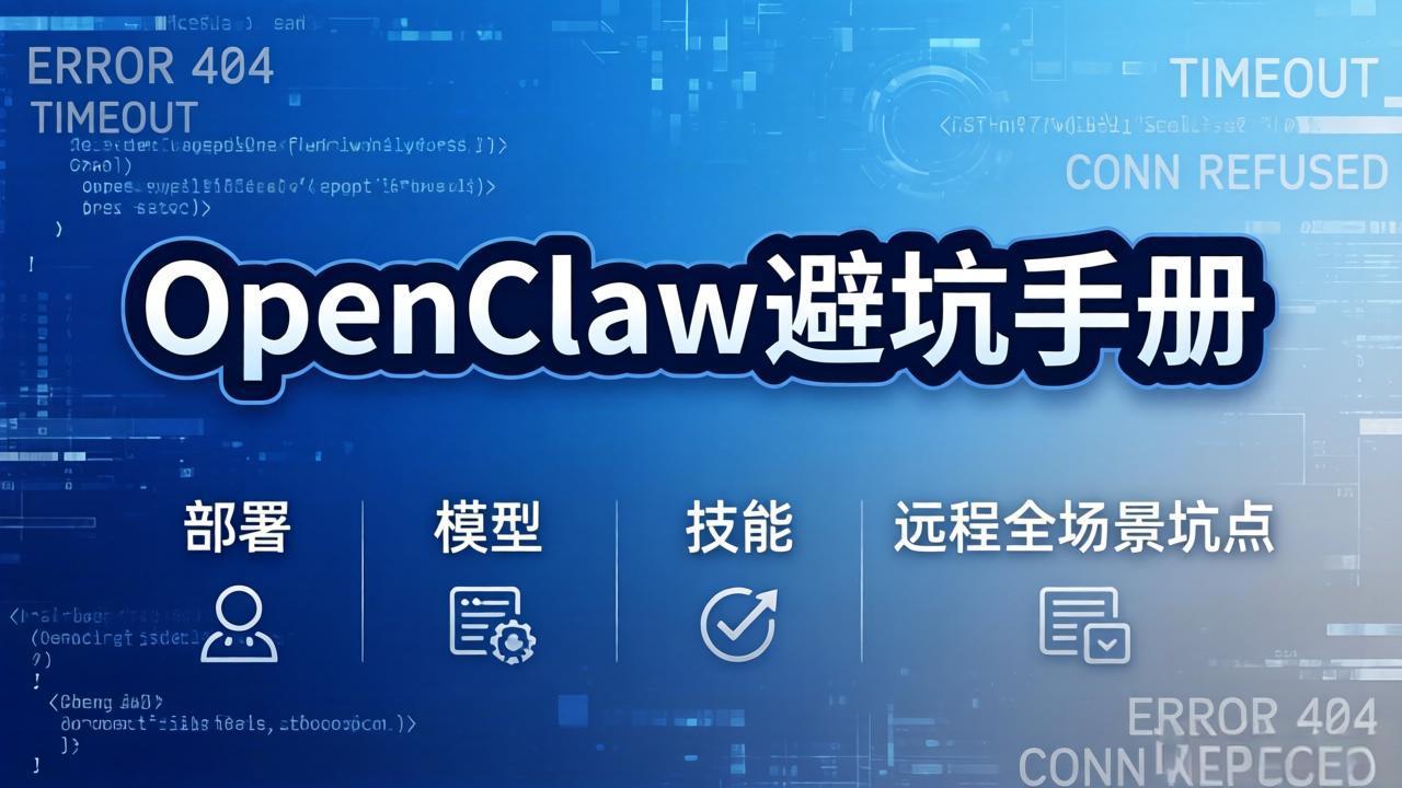 OpenClaw避坑手册：部署+模型+技能+远程全场景坑点，一次性给你说全，少走弯路-禾谷轻创网