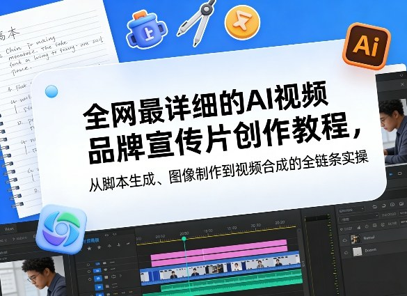 全网最详细的AI视频品牌宣传片创作教程，从脚本生成、图像制作到视频合成的全链条实操-禾谷轻创网