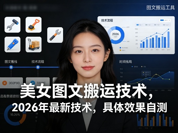 美女图文搬运技术，2026年最新技术，具体效果自测-禾谷轻创网