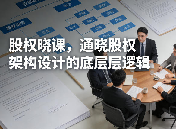 股权晓课，通晓股权架构设计的底层逻辑-禾谷轻创网