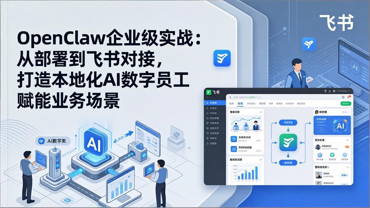 OpenClaw企业级实战：从部署到飞书对接，打造本地化AI数字员工赋能业务场景-禾谷轻创网