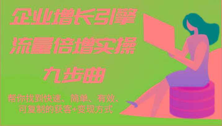企业增长引擎流量倍增实操九步曲，帮你找到快速、简单、有效、可复制的获客+变现方式-禾谷轻创网
