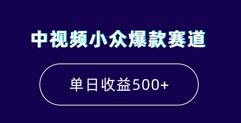 中视频小众爆款赛道，7天涨粉5万+，小白也能无脑操作，轻松月入上万【揭秘】-禾谷轻创网