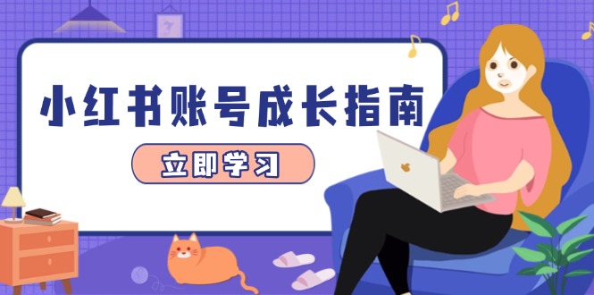 小红书账号成长指南，爆款选题+精准定位+数据分析，系统提升账号变现能力-禾谷轻创网