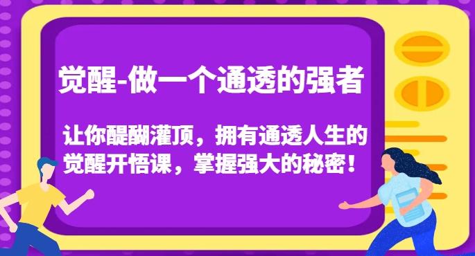 觉醒-做一个通透的强者，让你醍醐灌顶，拥有通透人生的觉醒开悟课，掌握强大的秘密！-禾谷轻创网