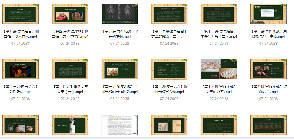 阅读理解及写作技法-禾谷轻创网