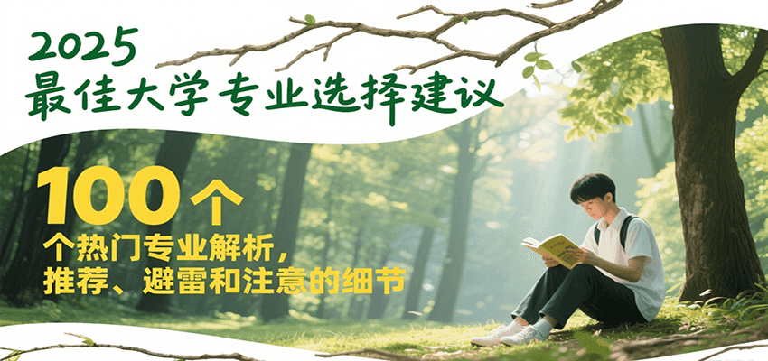 2025最佳大学专业选择建议，100个热门专业解析，推荐、避雷和注意的细节-禾谷轻创网