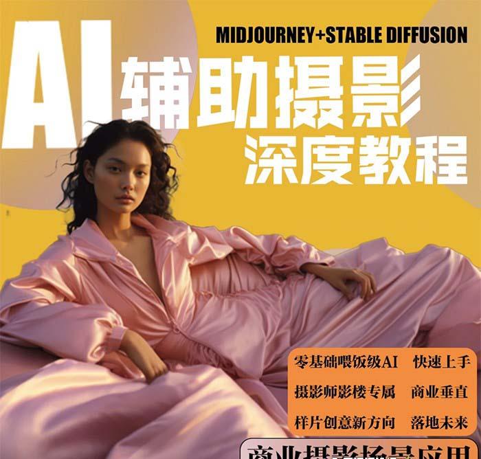 (8727期)2024年AI辅助摄影人工智能商业应用摄影课程(37节课)-禾谷轻创网