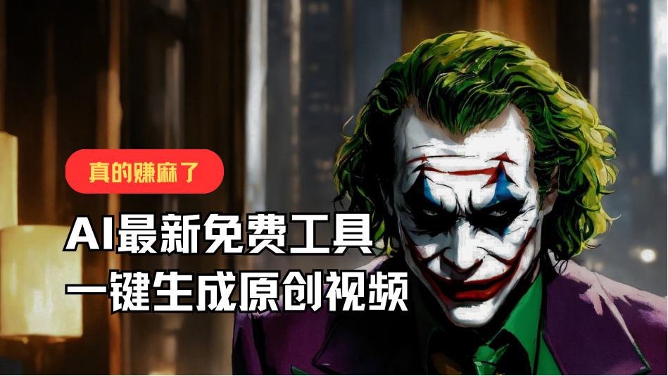 最新免费AI工具，一键生成原创视频，佛系搬运，轻松月入10000+！-禾谷轻创网