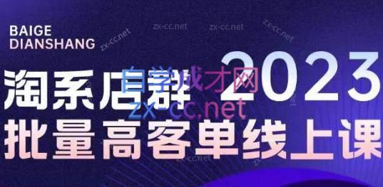 白戈电商·23年淘系批量高客单+24年全域电商矩阵-禾谷轻创网