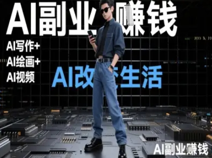AI改变生活(Ai写作+AI绘画+Ai视频)，AI副业挣钱-禾谷轻创网