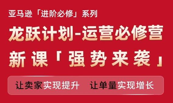 亚马逊进阶必修系列，龙跃计划-运营必修营新课，让卖家实现提升 让单量实现增长-禾谷轻创网