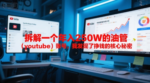 付费文章：拆解一个年入250W的油管(youtube)账号，我发现了挣钱的核心秘密-禾谷轻创网