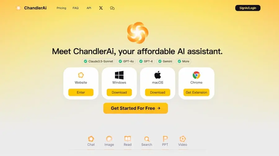 ChandlerAi｜综合性人工智能助手平台 提供多种AI服务-禾谷轻创网
