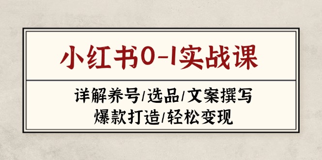 小红书0-1实战课(2023-2025-禾谷轻创网