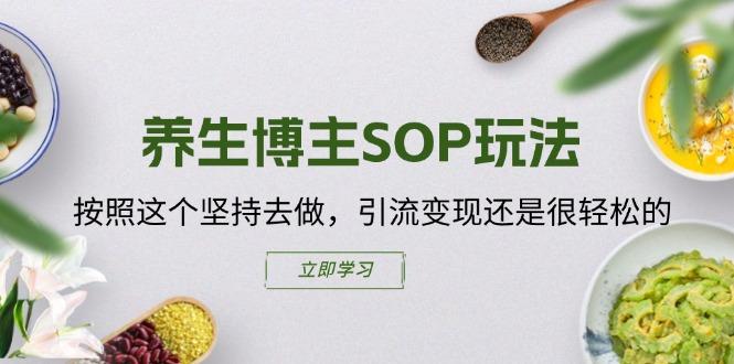 养生博主SOP玩法，按照这个坚持去做，引流变现还是很轻松的-禾谷轻创网