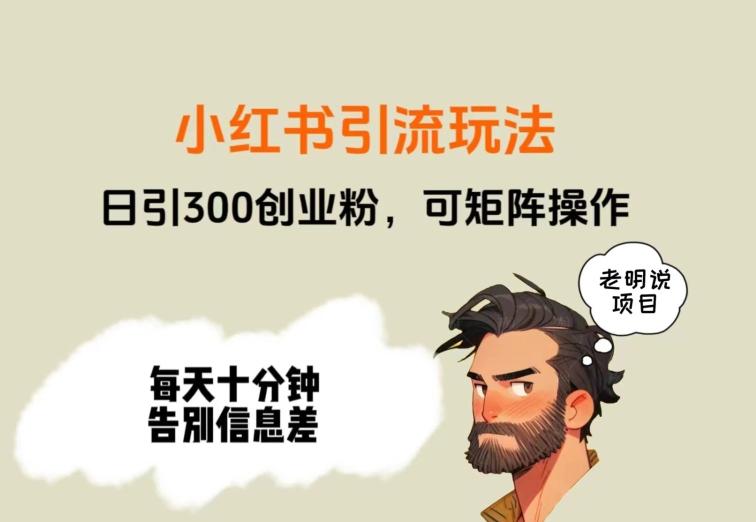 靠小红书视频日印300粉，两分钟一个视频轻松矩阵-禾谷轻创网