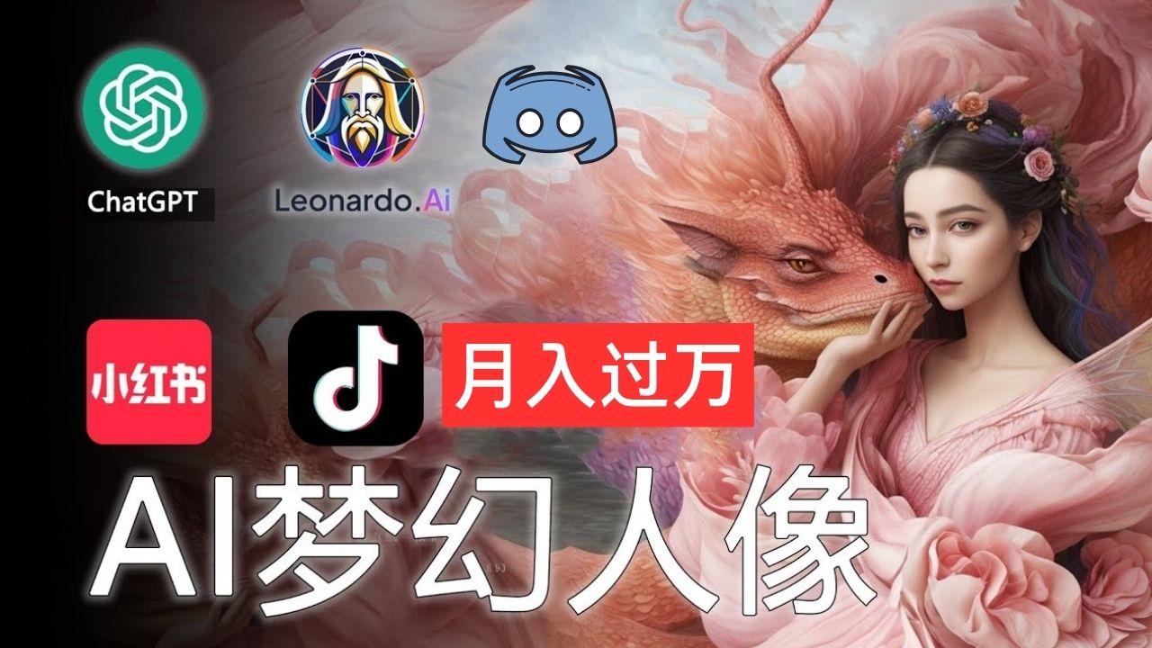 AI摄影梦幻人像：零基础也能月入过万的秘密-禾谷轻创网
