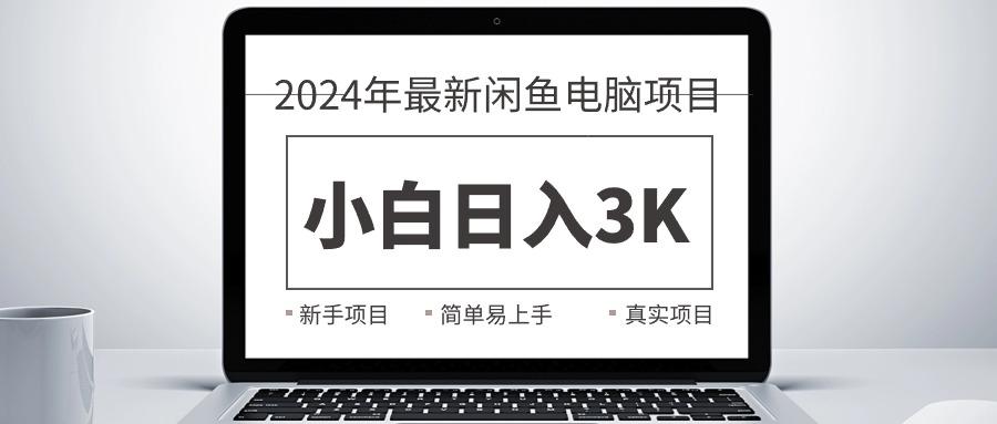 2024最新闲鱼卖电脑项目，新手小白日入3K+，最真实的项目教学-禾谷轻创网