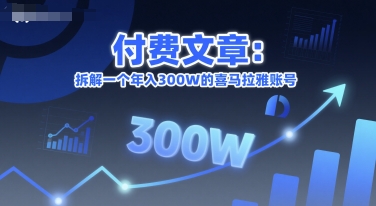 付费文章：拆解一个年入300W的喜马拉雅账号-禾谷轻创网