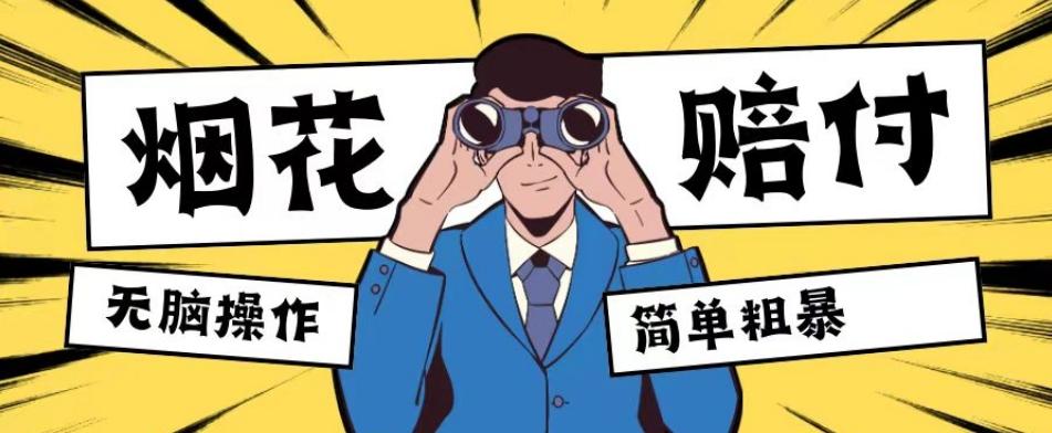最新蓝海玩法，烟花爆竹赔付，单订单赔付200-500无脑操作【仅揭秘】-禾谷轻创网