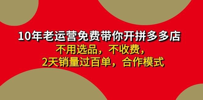 拼多多-合作开店日入4000+两天销量过百单，无学费、老运营教操作、小白...-禾谷轻创网