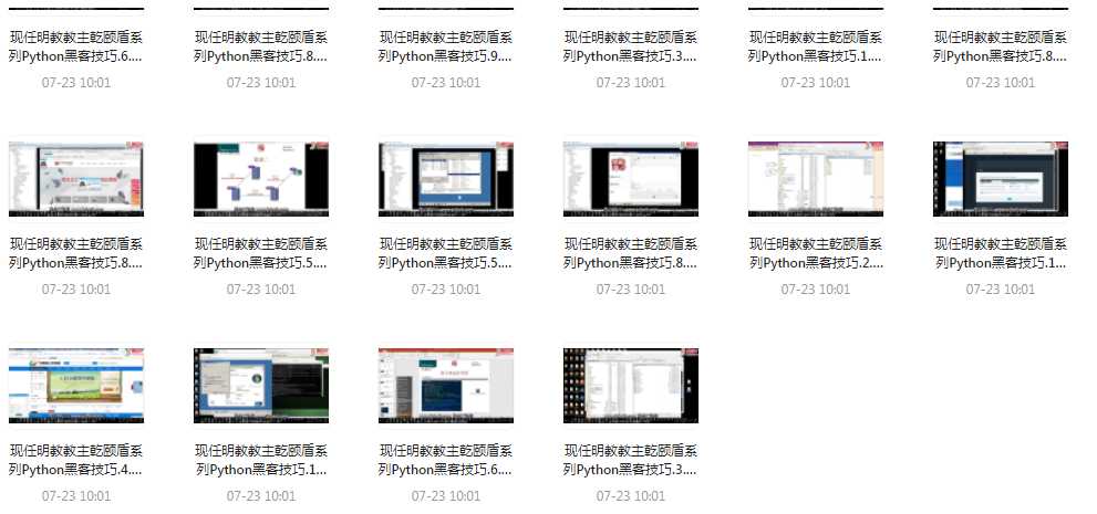 Python黑客技巧课程-禾谷轻创网