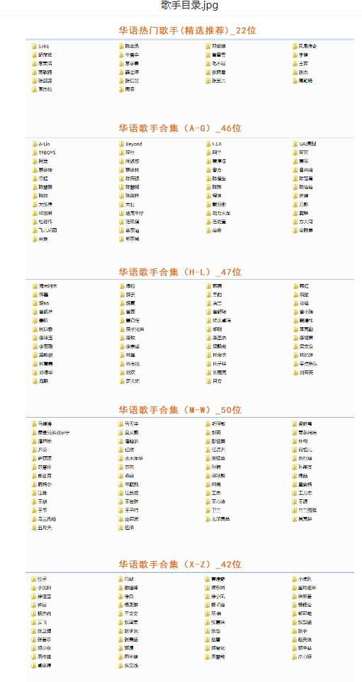 【音乐】歌手合集（100多位歌手合集）-禾谷轻创网