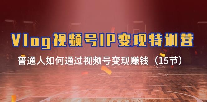 Vlog 视频号IP变现特训营，普通人如何通过视频号变现赚钱(15节-禾谷轻创网