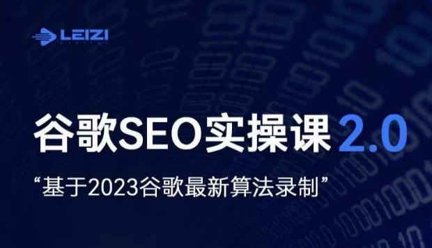 雷子·谷歌SEO 2.0实战课，独立站询盘自由必备，基于2023谷歌最新算法录制-禾谷轻创网
