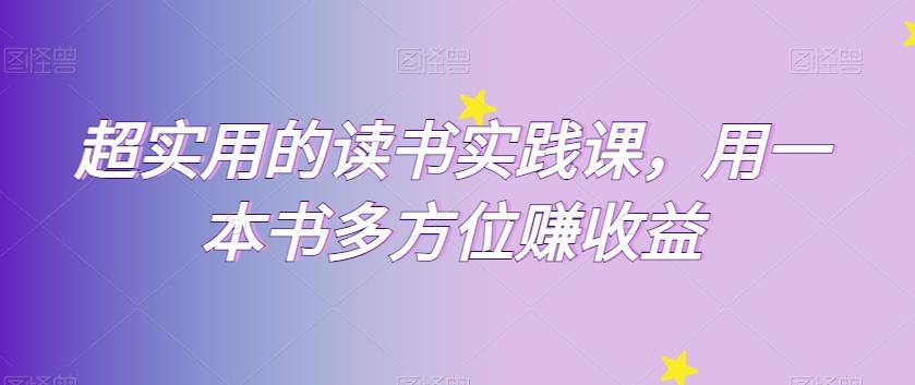 超实用的读书实践课，用一本书多方位赚收益-禾谷轻创网