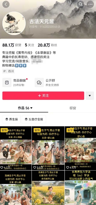 古法五音养生教程，五音疗愈的视频的制作方法，2-4小时就能学会，作者10天涨粉10W-禾谷轻创网