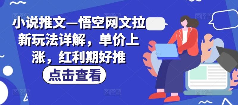 小说推文—悟空网文拉新玩法详解，单价上涨，红利期好推-禾谷轻创网